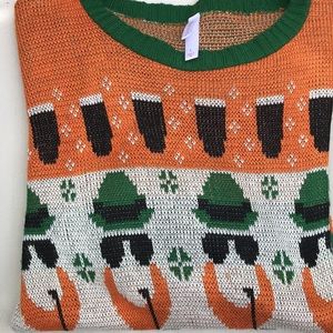 Xhilaration St. Patrick’s Sweater. Size Large Made in U.S.A. 100% Acrylic